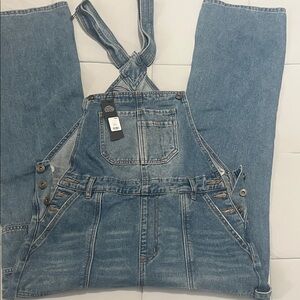 Fashion Nova Blue Denim Jumpsuit